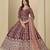 maroon heavy embroidered anarkali suit for wedding functions