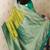 mahendi color banarasi silk blend fabric woven designer traditional saree