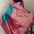 rama color banarasi silk blend fabric woven designer traditional saree