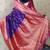 violet color banarasi silk blend fabric woven designer traditional saree