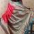 pink color banarasi silk blend fabric woven designer traditional saree