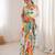 multy color chinon fabric digital printed partywear ceremonial saree