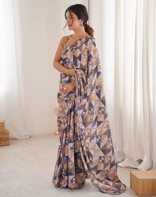 multy chinon digital printed partywear ceremonial saree 4