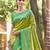 olive color kanjivaram silk blend ethnic fancy meenakari designer saree