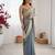 grey color fendy chiffon fabric beautiful embroidered saree