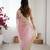 pink color fendy chiffon fabric beautiful embroidered saree