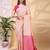 pink color lichi art silk fabric beautiful woven designer saree