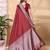 maroon color lichi art silk fabric beautiful woven designer saree