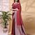 maroon color lichi art silk fabric beautiful woven designer saree