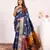 blue color banarasi art silk fabric designer partywear saree