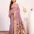 purple color muga cotton fabric paithani weaving designer partywear saree