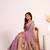 purple color muga cotton fabric paithani weaving designer partywear saree