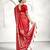 red color banarasi art silk woven designer saree