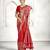 red color banarasi art silk woven designer saree