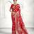 red color banarasi art silk woven designer saree