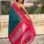 rama color soft silk blend woven designer saree for ceremonial looks