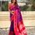 purple color soft silk blend woven designer saree for ceremonial looks