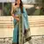 sky blue color soft silk blend woven designer saree for ceremonial looks