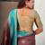 coffee color soft silk blend woven designer saree for ceremonial looks