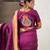 wine color soft silk blend fabric  woven paithani designer cultural rich saree