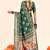 green color cotton art silk fabric designer digital printed saree