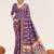 lavender color cotton art silk fabric designer digital printed saree