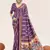 lavender color cotton art silk fabric designer digital printed saree