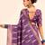 lavender color cotton art silk fabric designer digital printed saree