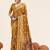 mustard color cotton art silk fabric designer digital printed saree