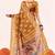 mustard color cotton art silk fabric designer digital printed saree