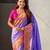 lavender color beautiful soft silk blend woven designer partywear saree