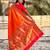 orange color beautiful soft silk blend woven designer partywear saree