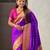 purple color beautiful soft silk blend woven designer partywear saree