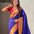 violet color beautiful soft silk blend woven designer partywear saree