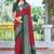 red color velvet tussar silk blend fabric tradtional woven saree with bandhej print