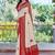 white color velvet tussar silk blend fabric tradtional woven saree with bandhej print