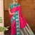 dark pink color ethnic woven designer partywear saree