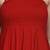 red shoulder straps fit & flare midi dress