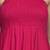 shoulder straps fit & flare magenta midi dress