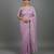 Purple embroidered viscose saree