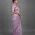Purple embroidered viscose saree