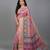 Pink embroidered matka silk saree
