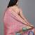 Pink embroidered matka silk saree