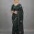 Green embroidered viscose saree