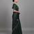 Green embroidered viscose saree