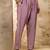 lavender silk blend embroidered kurta pant set