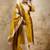 yellow embroidered kurta pant set with dupatta