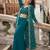 emerald chinon silk shrug suit - full stitched free size