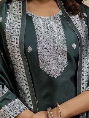 black embroidered kurta pant set with dupatta 3