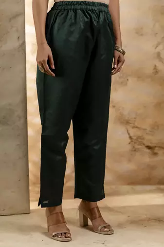 black embroidered kurta pant set with dupatta